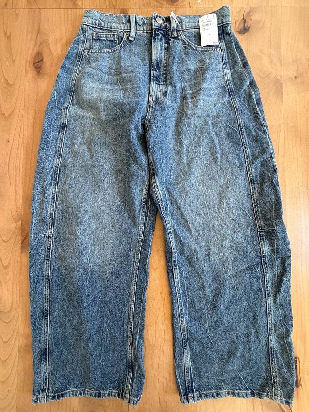 Good American Extreme Barrel Jeans Size 4
